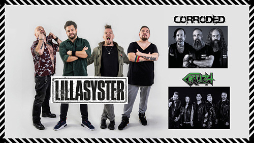 Lillasyster + Corroded + Cruzh – Rock på Arenan!
